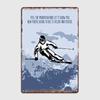 Ski Winter Sports Wall Art Metal Sign Club Home Create Painting Dcor Pub Garage Tin Sign Poster