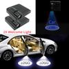 2X Автомобильная дверная подсветка с логотипом, приветственные лампы, DC 5V, лазерный свет, универсальный беспроводной проектор, атмосферное автомобильное освещение, декоративные огни