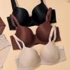 Large Breasts Make You Look Smaller and Prevent Sagging Plus-size Gathered Breathable Full-cup Bra Set with Light and Comfortable Panties.