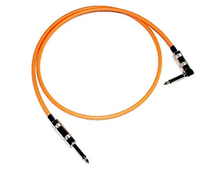 Canare GS-6 Patch Cable, 1m, L-S Type, Orange, 1 Piece