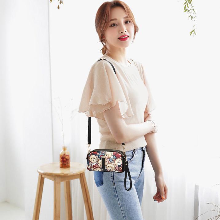 Women Hand Bag Danny Bear Female Bag Mobile Phone Coin Purse Crossbody Bag