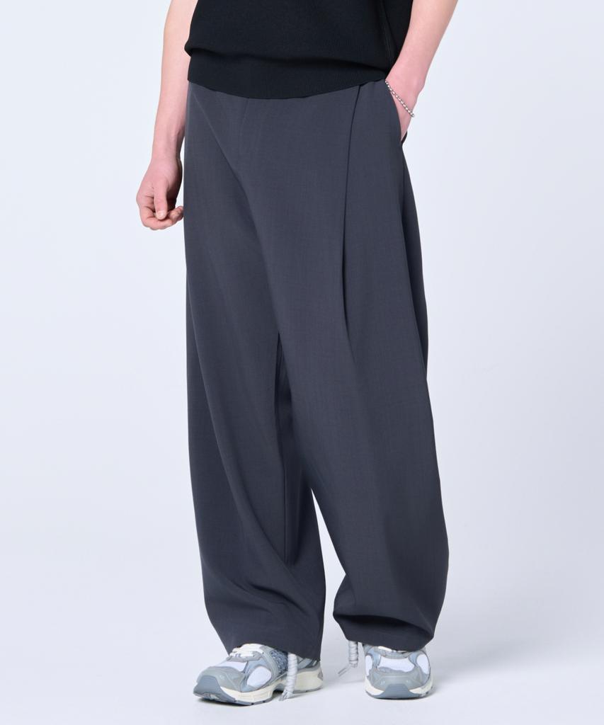 HYOJI Ss Curved Wide Slacks (5 Colors)