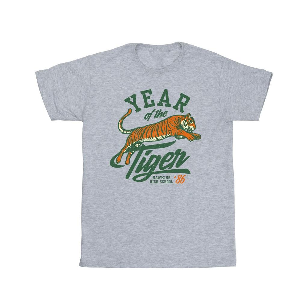 Netflix Mens Stranger Things Hawkins Year of The Tiger 86 T-Shirt