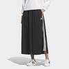Women S 3 Stripe Long Skirt Black