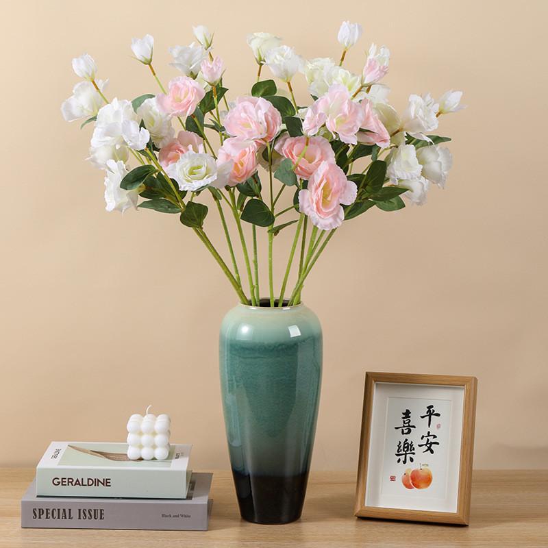 Silk Eustoma Luxury Floral Centerpiece For Wedding Decor Home Photography Styling