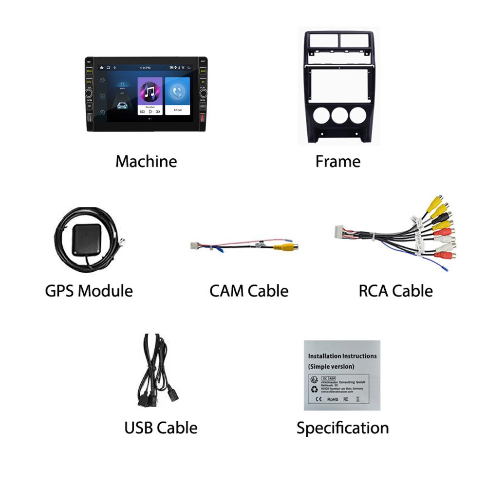 8 Inch For Lada Priora I 2013-2018 2 Din Car Radio Multimedia Video Player Android GPS Navigation Audio Carplay 2+32GB