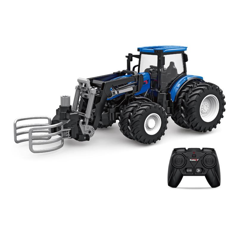 Alloy Remote Control Farmer Tractor Simulation Engineering Vehicle Electric Toy Farm Transport Vehicle 2.4G Remote Contro Vehicl