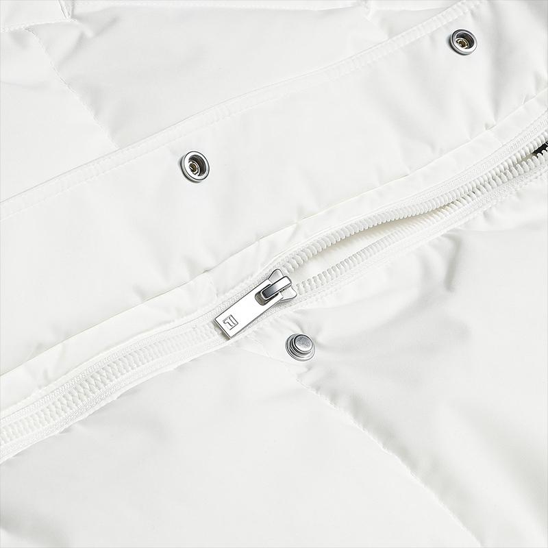 Fila Наследие Простой Классический Модный Повседневный Универсальный Удобный Теплый Пуховый Жилет Женский жилет Облако-Гриб-Белый F11W618904FWT