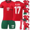 2425 Portugal Home Football Jerseys Shorts And Socks Set New Season Shorts And Socks Adult And Children Size Set