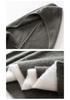 Autumn Winter Cashmere Color Block Hooded Sweater - Women's Two-Piece Style
