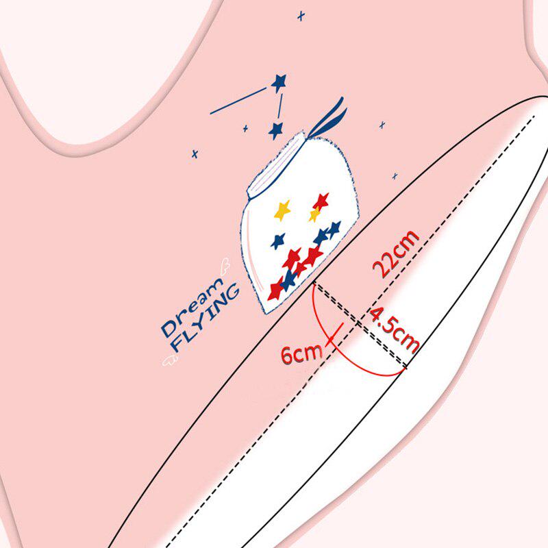 Waterproof Soft Silicone Baby Feeding Stuff Cartoon Print Adjustable Children Kids Bibs