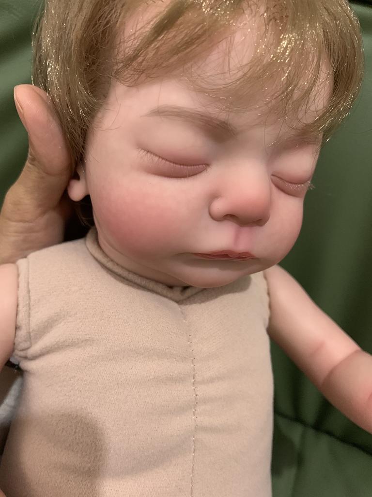 47CM 3D-Paint Skin Visible Veins Soft Silicone Cloth Body Reborn Boy Baby Doll Toy For Girl Like Real Sleeping Alive Boneca