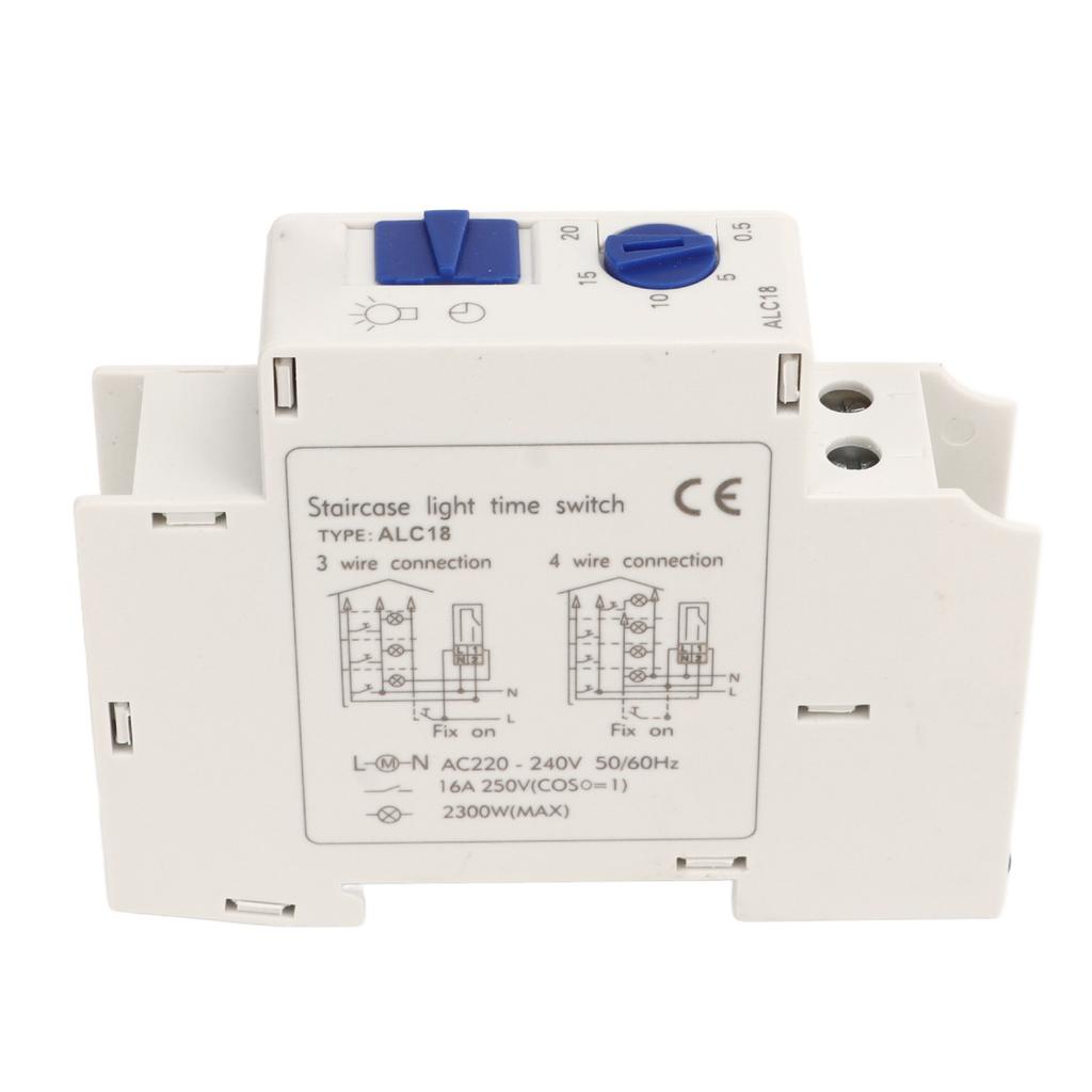 Timer Switch Circuit Breaker 0.5‑20min Timing Controller 220‑240V AC for Light Appliances