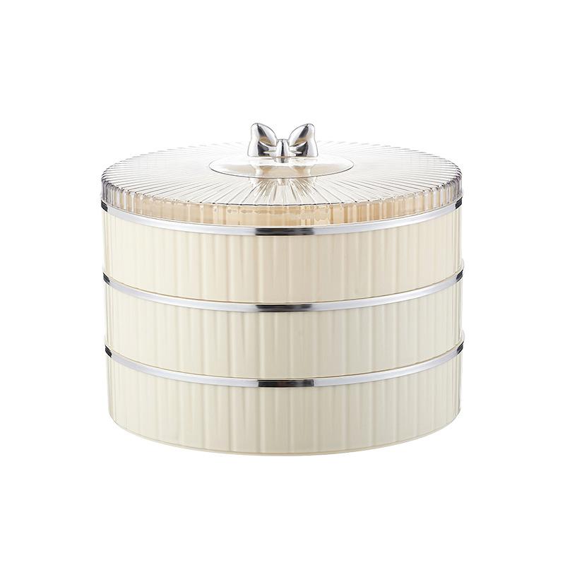 Light Luxury Multi-layer Fruit Plate Living Room Coffee Table Snacks Melon Seeds Dried Fruit Box Nuts Compartment Storage Box