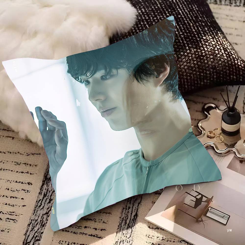 Наволочка для подушки с Park Bo Gum Kpop, квадратная подушка, спальня, диван, подушка для отдыха и комфорта, автомобиль, гостиная, домашний декор