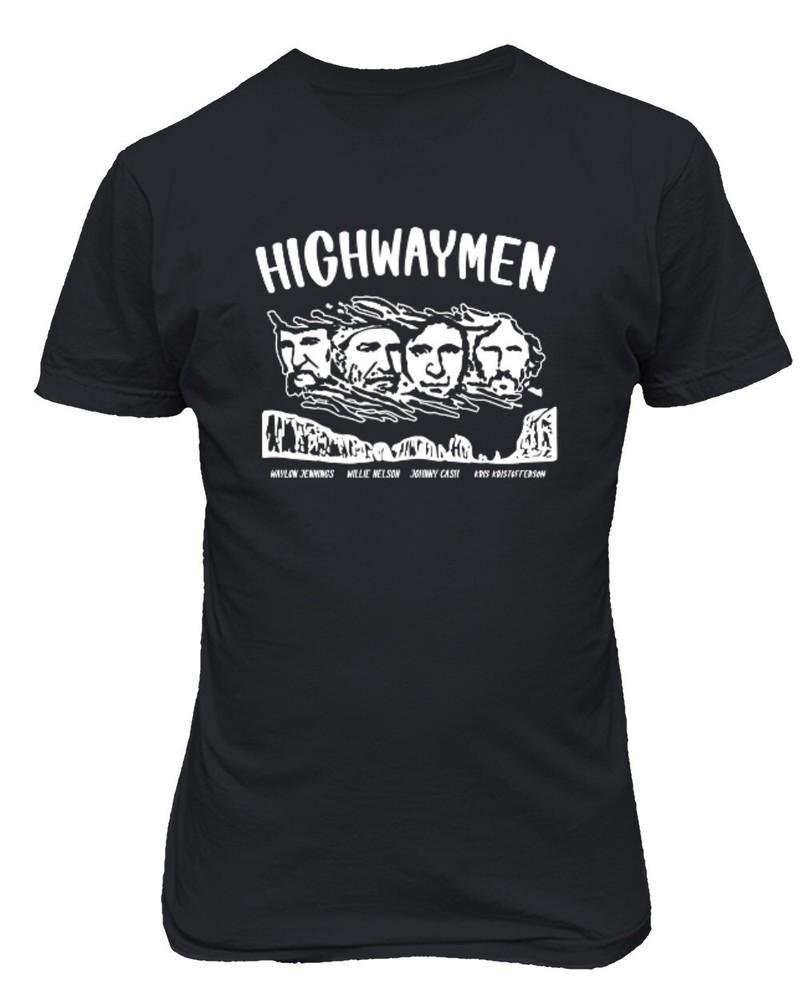 The Highwaymen Аутлоу Кантри Музыкальная Группа Винтажный Подарок Унисекс Футболка Унисекс Футболка