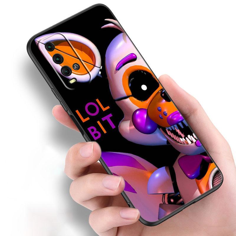 Чехол Fnaf Animatronics для телефона Xiaomi Redmi Note 10 9 Pro Max 10S 10T 9A 9C 9S 9T 8A 8T 8 7 Pro, мягкий черный чехол из ТПУ