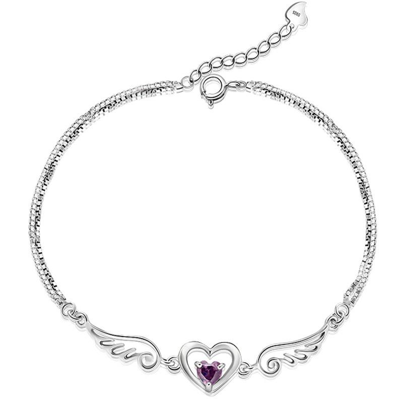 Jewelry Angel Wings Crystal Bracelet Love Fashion Diamond Zircon Bracelet Female Ins