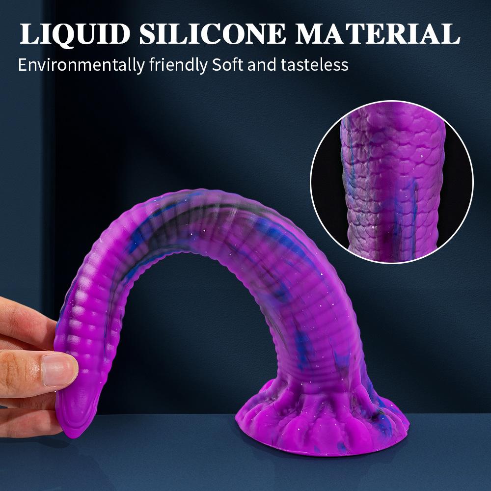Alien Simulation Penis Liquid Silicone Soft Fake Penis Extra Long Alternative Gay Harem Toy Anal Plug Sex Toy