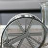Ручной сито для муки Прозрачный пищевой пластик Ручное сито для муки Двухслойный мерный стакан Сито для муки для выпечки Сахарная пудра Какао Матча