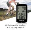 Lixada USB Rechargeable Wireless Bike Cycling Computer with Bicycle Speedometer Odometer