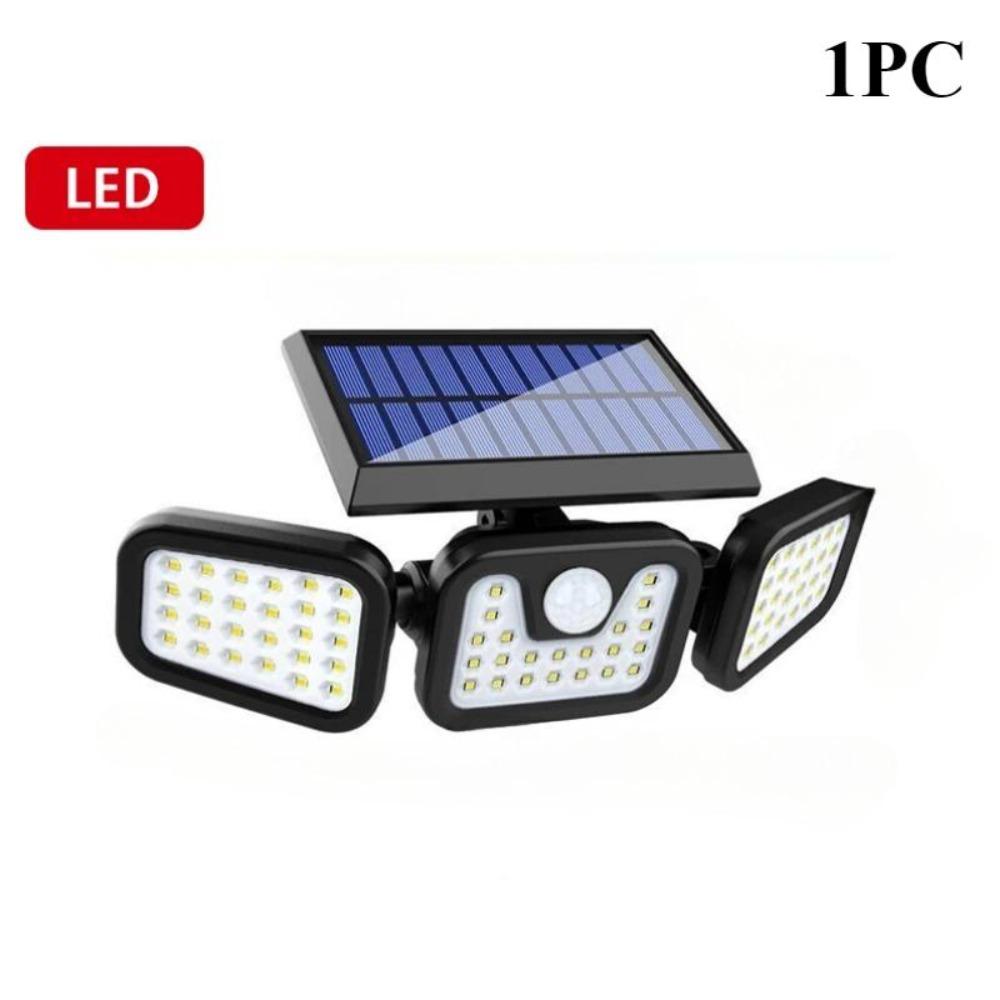 Уличный датчик движения на солнечной батарее с регулируемой головкой для обнаружения человеческого тела, освещение для гаражей, крылец, уличных фонарей