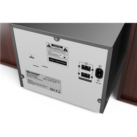 Sharp | Micro Hi-Fi System | XL-B517D(BR) | Brown | USB port | AUX input | Bluetooth | CD player | FM radio | Wireless connection