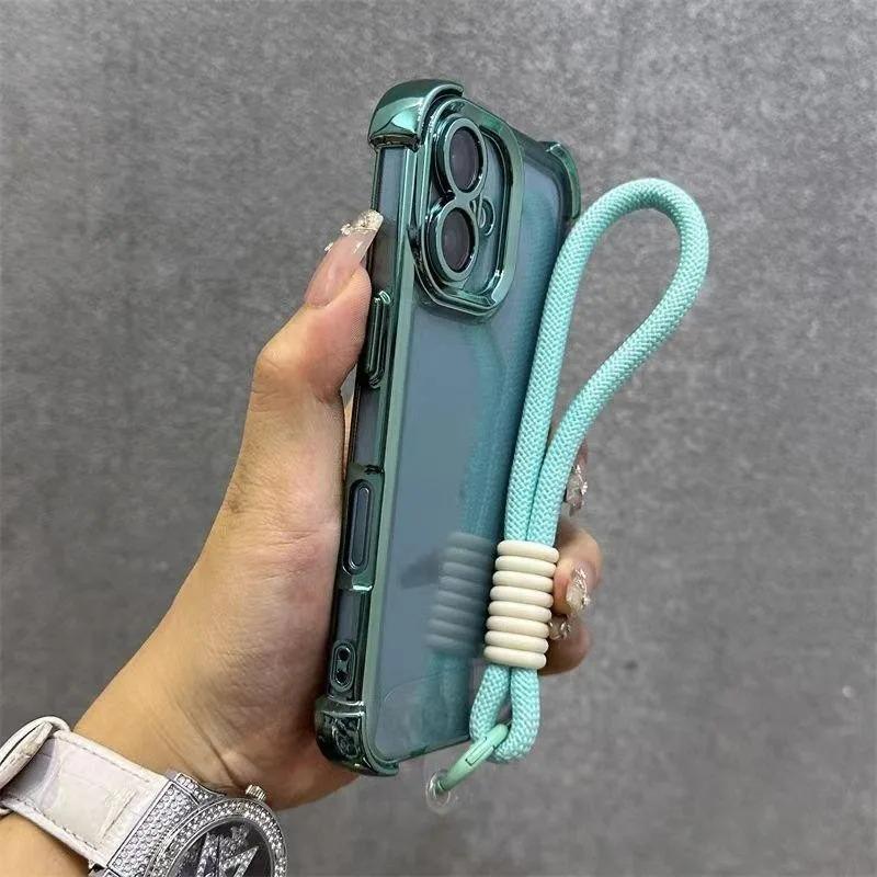 For Honor X8C X9C X7C X7A X9A X9B X7B GT Pro Power 50 Pro SE Magic 7 6 Lite 5 4 Pro Frame Casing With Strap Rope Soft Cover