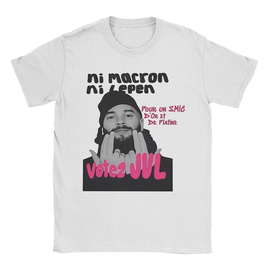 Vintage French Rapper Vote Juls Alien Music Tshirt Unisex Unisex O Neck Cotton T Shirts Short Sleeve Tee Shirt New Arrival Tops