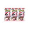 [3-Pack Set] 151 Enhanced Expansion Pack Card Game Gift