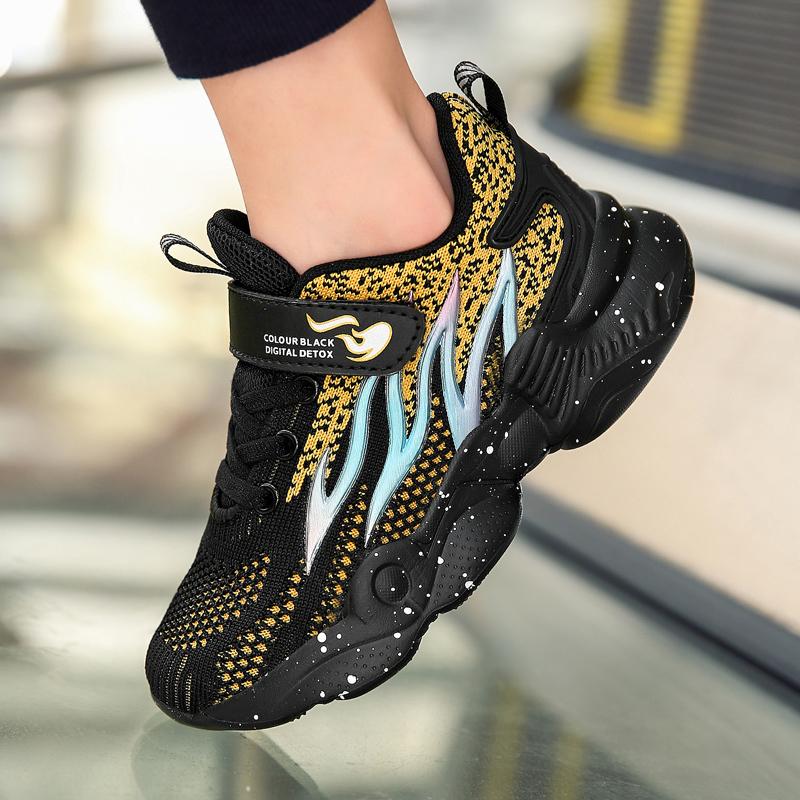 Children's Shoes Casual Shoes Parent-Child Shoes Trend Shoes Children's Trend All-Match Casual Fashion Rotating Button Shoes Basketball shoes