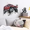 Сломанная стена Внедорожник Спальня Гостиная Домашнее украшение Наклейки на стену Самоклеящиеся