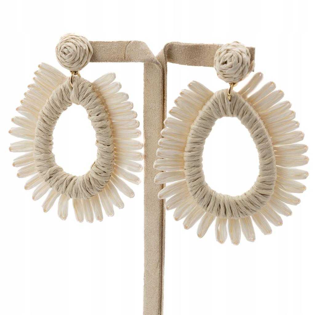 Lightweight Straw Earrings For Summer