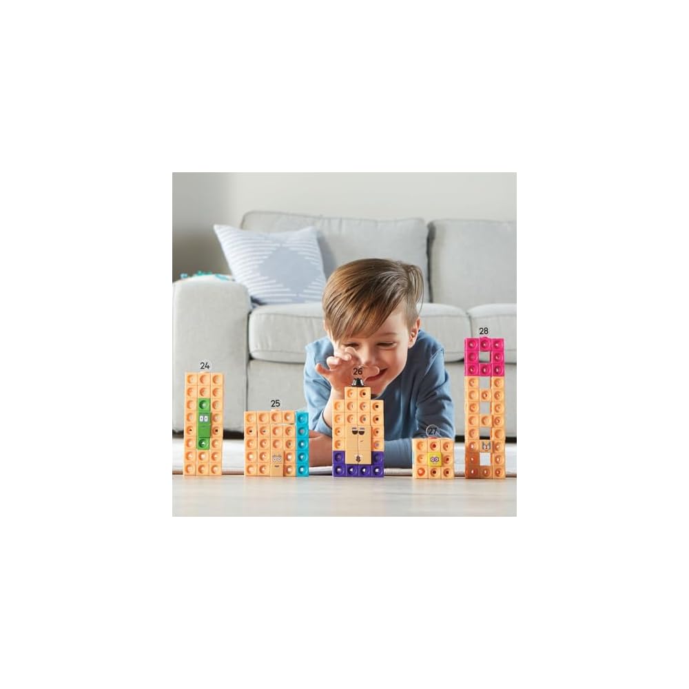 Набор для активности Numberblocks MathLink Cubes, 255 деталей с руководством, для детей от 3 лет, развивающая математическая игрушка
