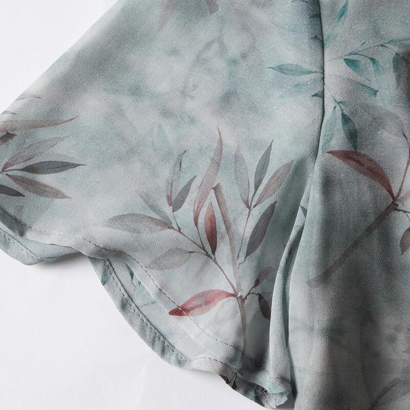 Pa Si Te Summer Chinese Style A-Line Chiffon Dress