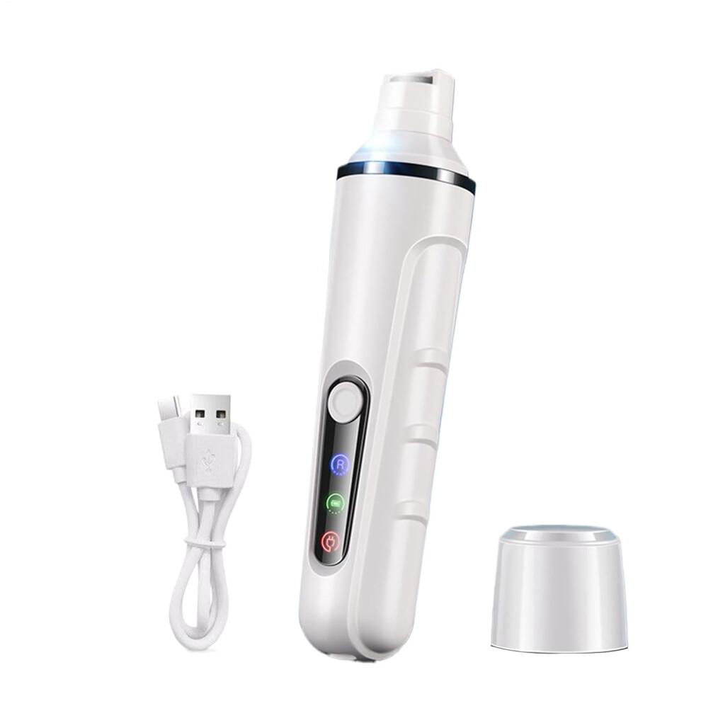 Dog Paw Clippers Rechargeable Cat Paw Sharpener Non-Slip Smoothing Tool for Small Pets Dogs Kittens Rabbits