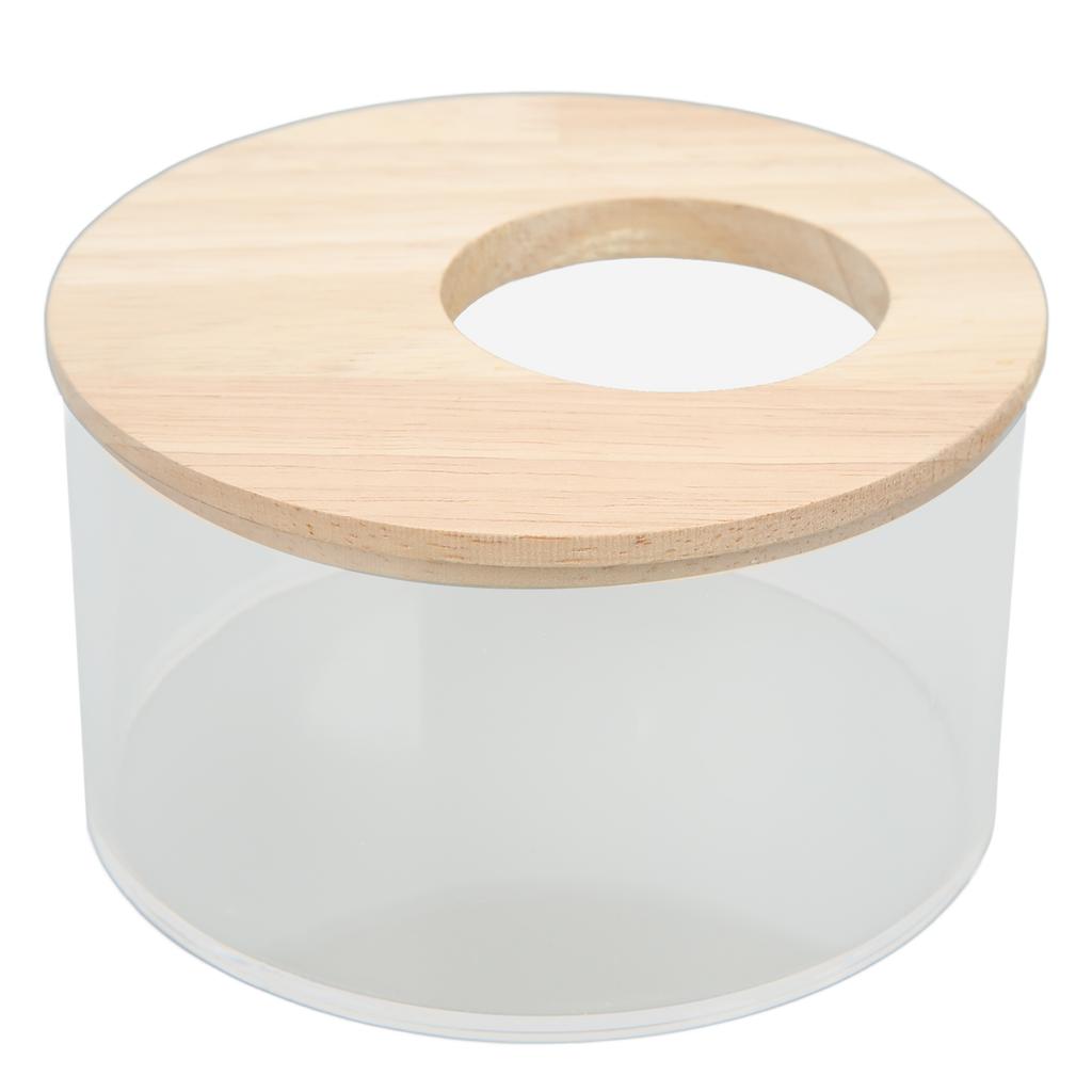 Песочная ванночка для хомяка Маленькая круглая песочница для питомца Прозрачная акриловая песочная ванная