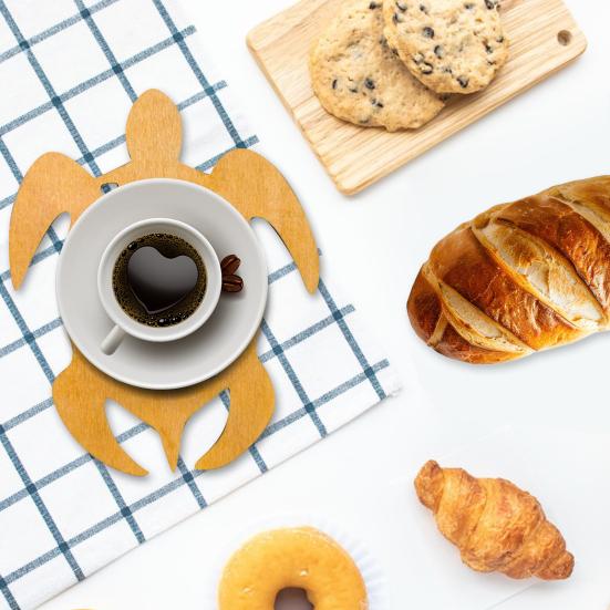 Подставки под горячее, Термоизолированные подставки, Экологически чистые, Толстое дерево, Устойчивые к выцветанию, Кухонный коврик, Ресторан, Офис