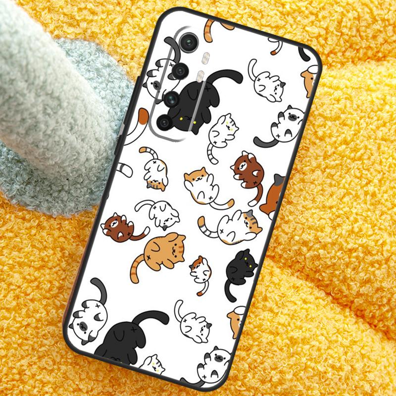 Милый Коллаж Мультяшных Кошек Чехол Для Xiaomi 15 14 Ultra 13T 14T 15T 17 Pro Max Чехол Для POCO X7 F8 Pro X3 X5 X6 F5 F6 F7