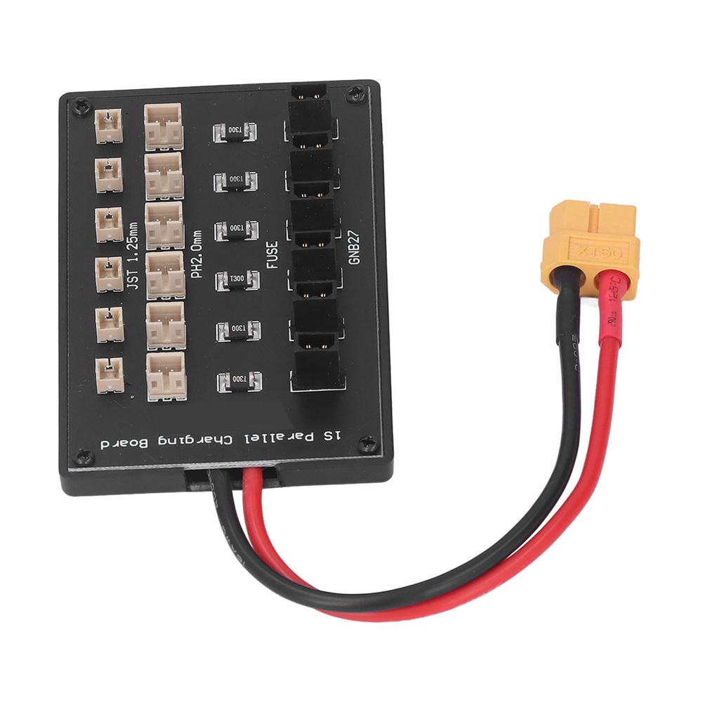 Параллельная зарядная плата 6 каналов XT60 Плата для балансировки заряда с кабелем 4,0 мм типа "банан" для