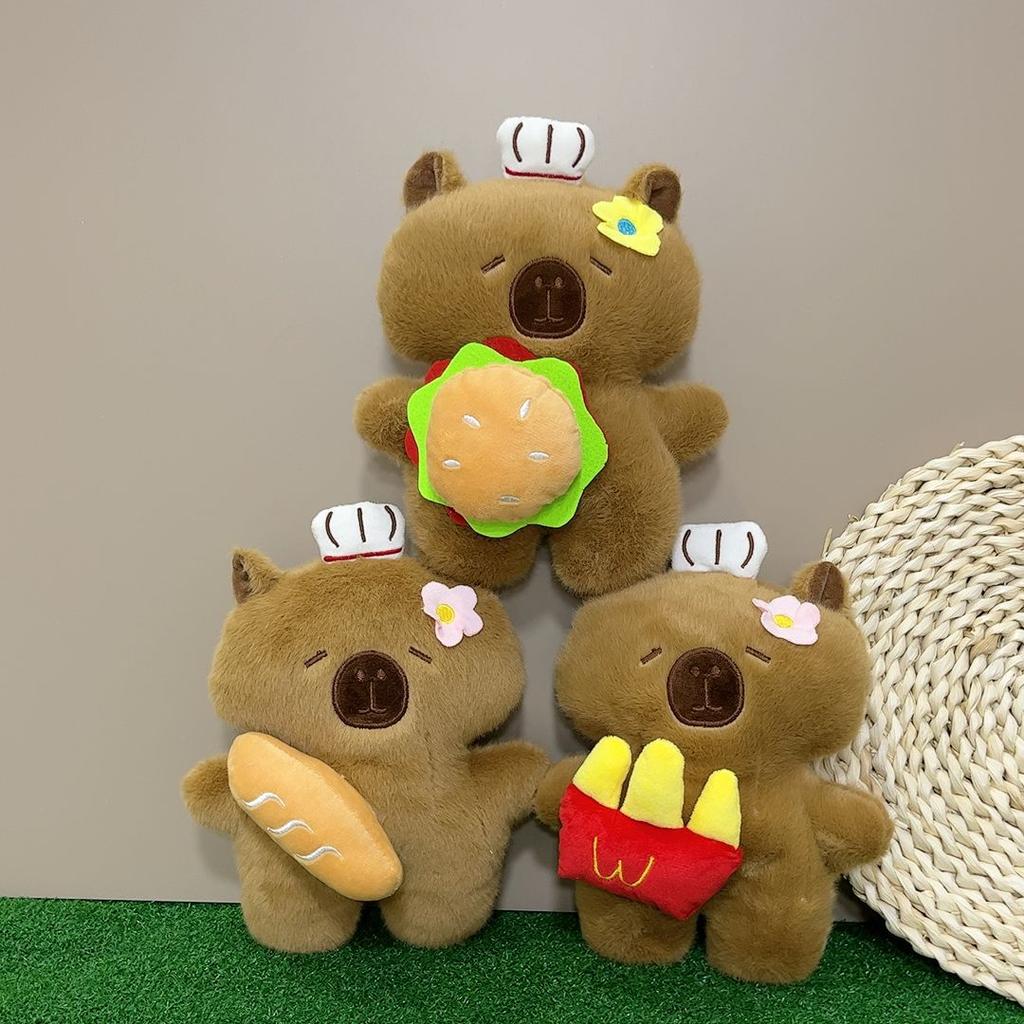 Большая плюшевая игрушка капибара, картофель фри, кукла Барра, кукла восемь дюймов, кукла для игрового автомата, плюшевая игрушка