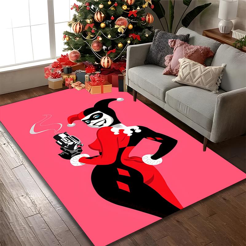 1pc Office Printed Area Carpet, JOKER Rug, Home Sofa Chair Mat For Christmas and Halloween Décor