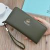 Women's Fashion Long Zipper Wallet - Large Capacity Clutch with Litchi Pattern and Mobile Phone Pocket