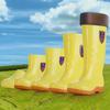 Unisex Non-Slip Waterproof Yellow Food Hygiene Boots - Oil & Wear Resistant Chef & Aquatic Shoes