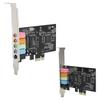 Звуковая карта PCIe5.1 Внутренний многоканальный звуковой чип Экспресс-адаптер с компакт-диском для настольного ПК