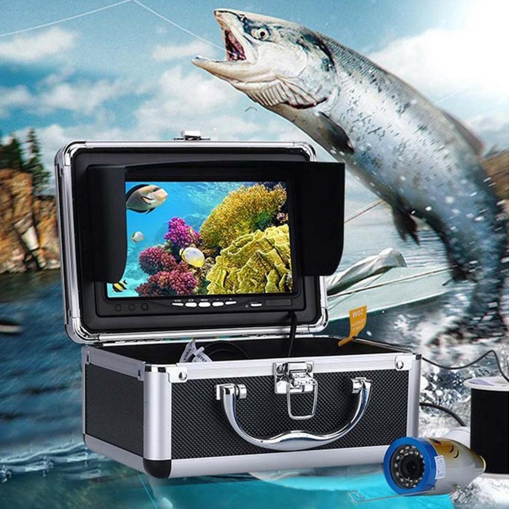 7-дюймовый 30M инфракрасный рыбопоисковый эхолот 1000 TVL Подводный DVR камера рыболовный монитор