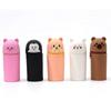 With Zipper Silicone Pencil Case Silicone Animal Shape Pen Pouch New Stationery Storage Bag