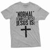 Нормальность не возвращается Иисус это футболка Христианская Иисус Христос Бог Футболка