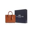 Coach Ace 17 Carriage Pattern Printed Leather Tote Bag Shopping Bag Shoulder Crossbody Handbag Small Women tote Polished-Amber CT889-B4BAR