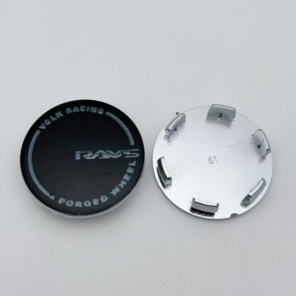 4pcs 51mm 46mm Rays Logo Emblem Car Wheel Center Caps Wheel Hub Centre Dust Cover Rim Hubcap Replace Car Styling Accessories
